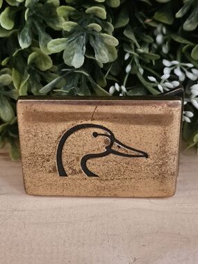 Rare Vintage Solid Brass USA Made Duck Belt Buckle BTS